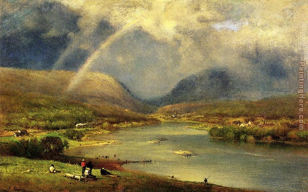 The Delaware Water Gap painting - George Inness The Delaware Water Gap art painting